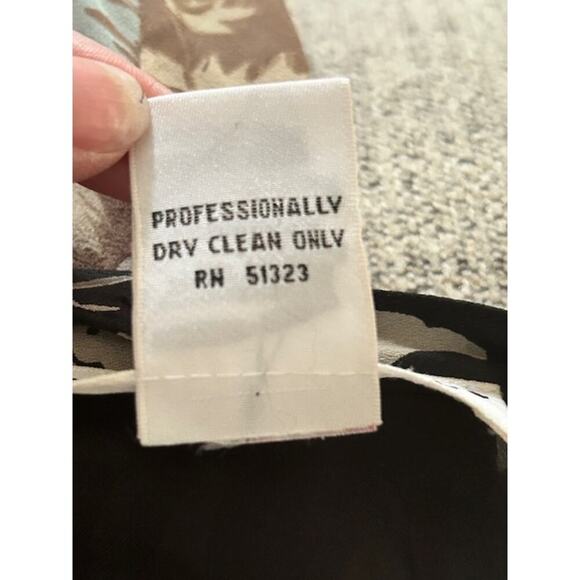 Josephine Chaus Collection Black & Taupe Floral Midi Skirt – Size 8 - Picture 4 of 4